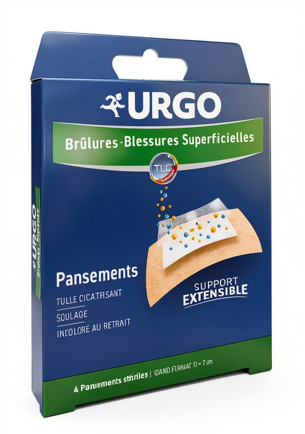 Urgo Burn Care Dressing Pads x4 Sterile - Model 556184 Pain Relief-0