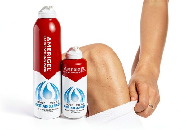 AMERX Hydrogel Wound Dressing & Saline Wash Bundle 1 oz + 4 oz-3