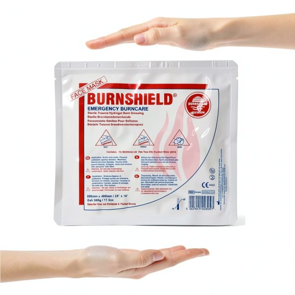 Burnshield Burn Face Mask Cooling Hydrogel with Tea Tree Oil-4