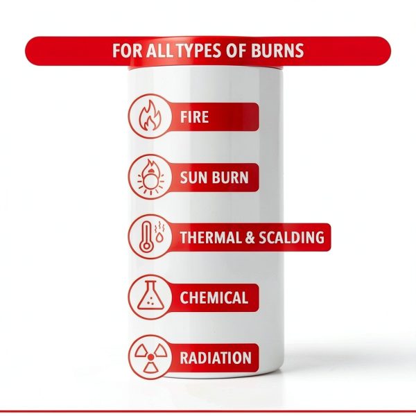 Burnshield Burn Face Mask Cooling Hydrogel with Tea Tree Oil-3