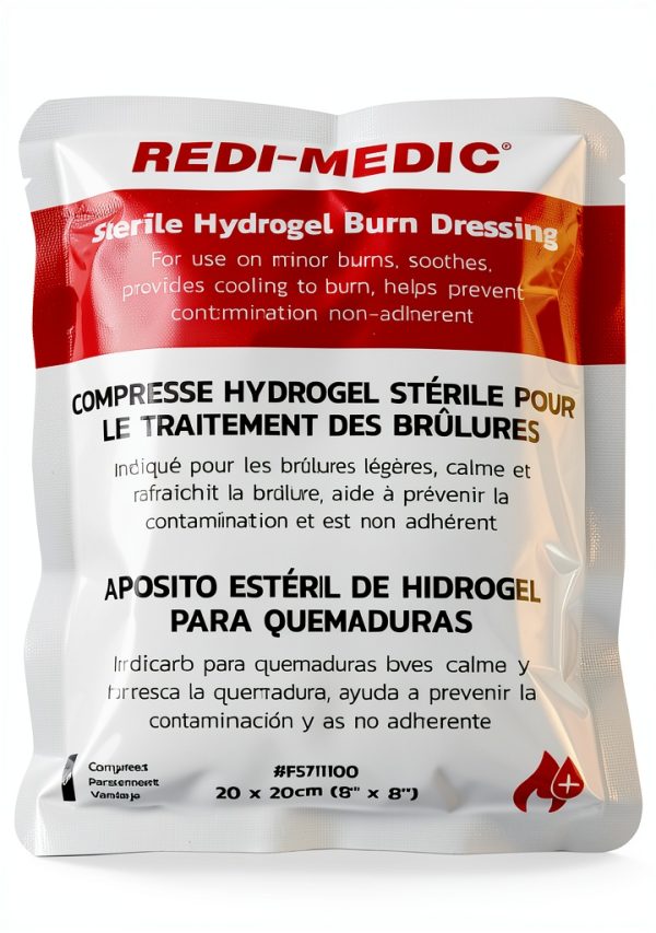 Redi-Medic Hydrogel Burn Dressing F5711100 7x7 Inch Pain‑Free Pad-0