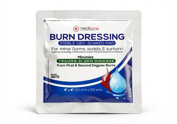Redicare Burn Gel Soaked Dressing 4x4 Inch Non-Adherent Wound Care Pad-0
