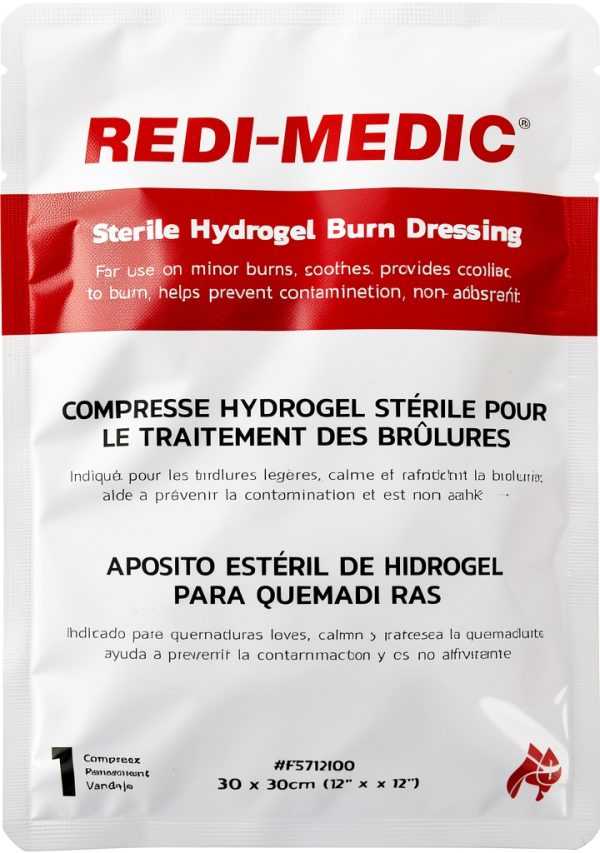 Redi-Medic Hydrogel Burn Dressing 12x9 Inch Gel Pad Model F5712100-0