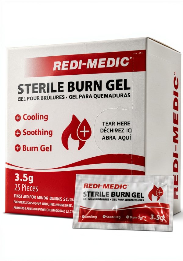 Redi-Medic Mini Sterile Burn Gel Packets 3.5g Pack of 25-0