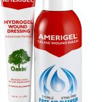 AMERX Hydrogel Wound Dressing & Saline Wash Bundle 1 oz + 4 oz-0