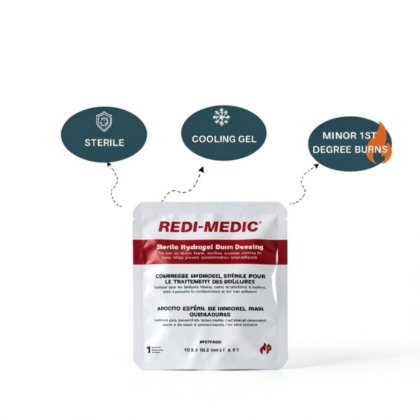 Redi-Medic Hydrogel Burn Dressing 12x9 Inch Gel Pad Model F5712100-6