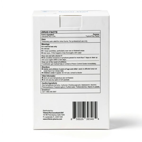 Globe First Aid Burn Gel with Aloe 0.9g Packets, (Box of 144) Advanced First Aid Gel for Temporary Relief of Minor Burns, Cuts, and Scrapes-5
