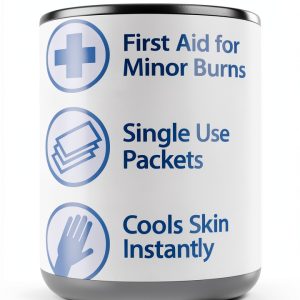 Globe First Aid Burn Gel with Aloe 0.9g Packets, (Box of 144) Advanced First Aid Gel for Temporary Relief of Minor Burns, Cuts, and Scrapes-0