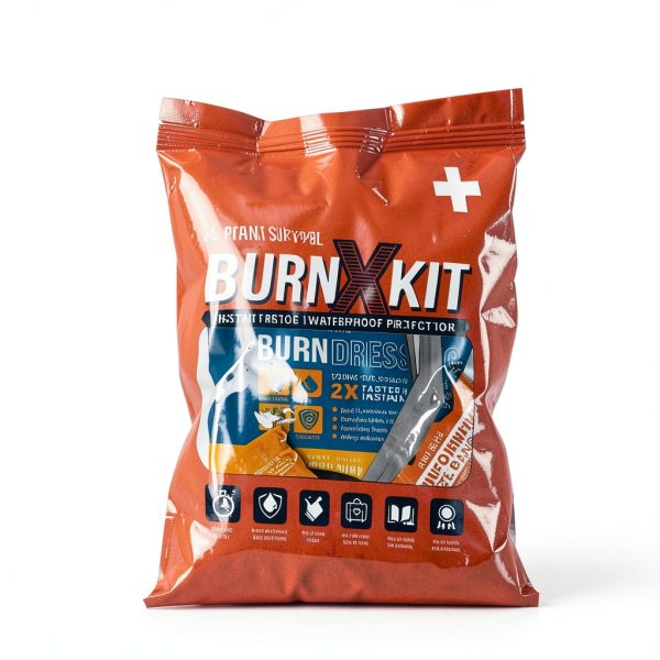 EVERLIT Burn Kit with Sterile Waterproof Wound Dressing | Hydrogel-Foam Burn Dressings, Burn Gel, Non-Stick Pads, Gauze & Shears | 30pcs First Aid Supplies for Instant Cooling, Soothing & Relief-4
