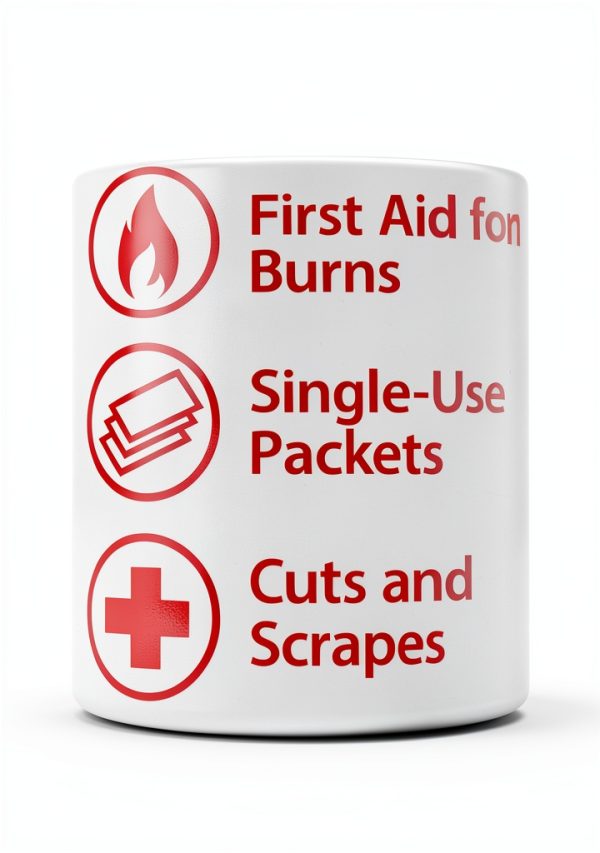 Globe First Aid Burn Cream 0.9g Packets, (10 Packets) Advanced First Aid Cream for Temporary Relief of Minor Burns, Cuts, and Scrapes (10 Packets)-1