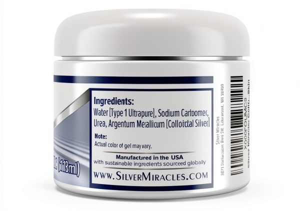 Silver Miracles Colloidal Silver Gel Wound Care Unscented 4 Fl Oz 2pk-2