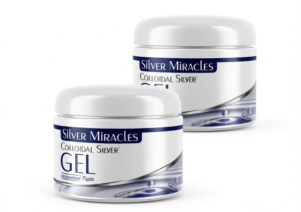 Silver Miracles Colloidal Silver Gel Wound Care Unscented 4 Fl Oz 2pk-0